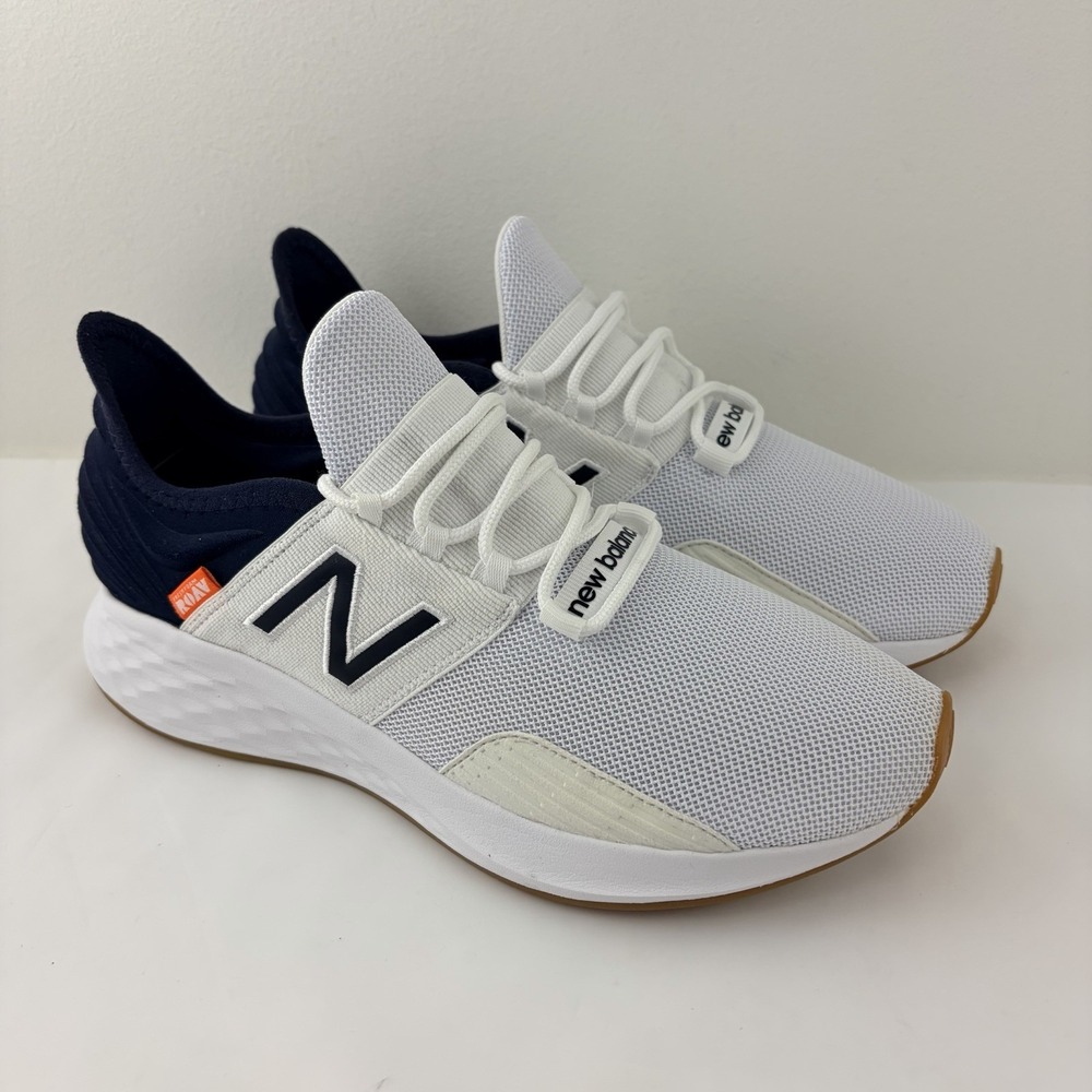 New Balance Fresh Foam Roav V1 MROAVRH1 Men's 8 D White Navy Gum Running Shoes